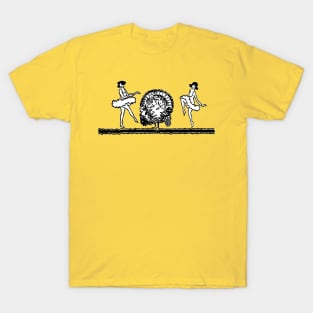 Art Deco Dancers and Turkey Thanksgiving T-Shirt